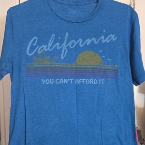 Blue California Graphic T-Shirt